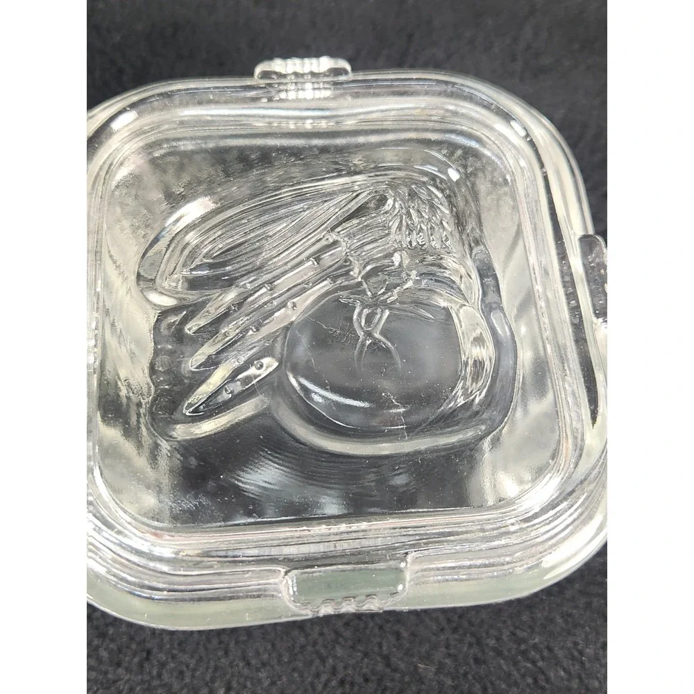 Vintage Federal Glass Refrigerator Dish Lid 4
